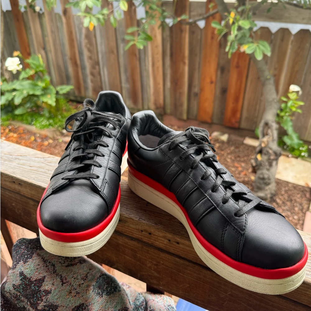 Y-3 Adidas Women’s Black Sneaker with  Platform Sole